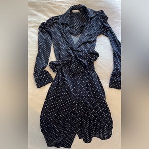 Calvin Klein professional polka dot wrap dress Size 4